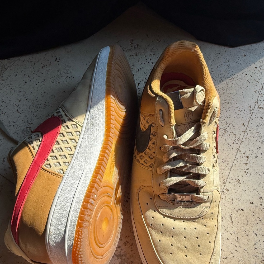Men's 13 Nike Air force, one bird nest red blue Sneakers - Picture 3 of 8